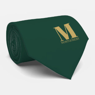 Elegante Monogramm + Name Hochzeitsschlips Krawatte