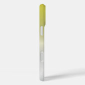 Elegante Monogramm Name Yellow Ombre Imitate Metal Case-Mate iPhone Hülle (Rückseite / Rechts)