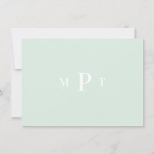 Elegante Monogramm-Papeterie-Einladung Einladung