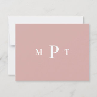 Elegante Monogramm-Papeterie-Einladung Einladung