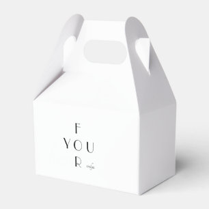 Elegante Monogramm personalisierte Geschenkbox Geschenkschachtel