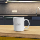 Elegante Monogramm-Tasse Kaffeetasse