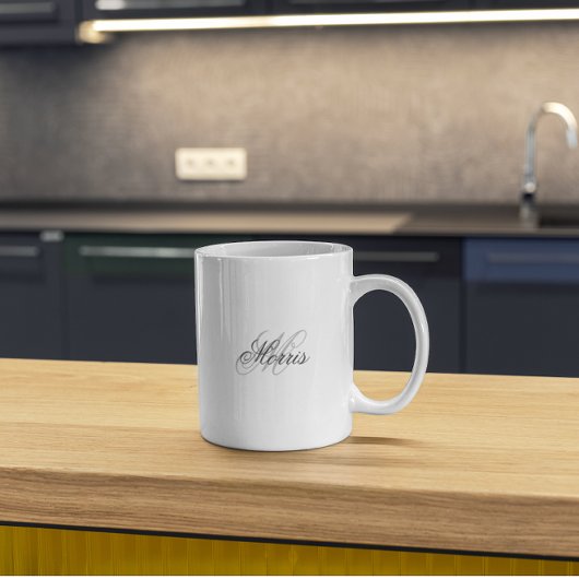 Elegante Monogramm-Tasse Kaffeetasse