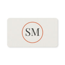 Elegante Monogramm-Visitenkarte | Modern Minimalis