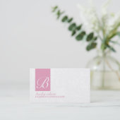 Elegante Monogramm-Visitenkarten Visitenkarte (Stehend Vorderseite)