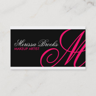 Elegante Monogramm-Visitenkarten Visitenkarte