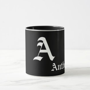 Elegante Monogramm-Vorlage Tasse