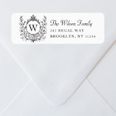 Elegante Monogramm-Wappen der Familie Extravagante