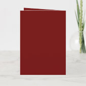 Elegante Monogramm Weinrote Hochzeitszeremonie Programm (Rückseite)