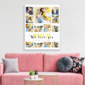 Elegante monogrammatikalische Custom Collage wir L Leinwanddruck (Insitu (Wohnzimmer))