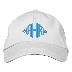 Elegante monogrammierte bestickte Mütze Baseballkappe