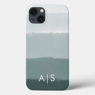 Elegante monogrammierte Initialen Limed Spruce Omb Case-Mate iPhone Hülle