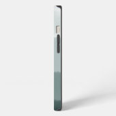 Elegante monogrammierte Initialen Limed Spruce Omb iPhone Hülle (Linke Seite)