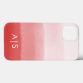 Elegante monogrammierte Initialen verblasstes Kora Case-Mate iPhone Hülle (Rückseite (Horizontal))