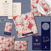 Elegante Monstera Leaf Corporate Note Card Mitteilungskarte