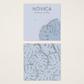 Elegante Monstera Leaf Earring Display Card (Vorne & Hinten)