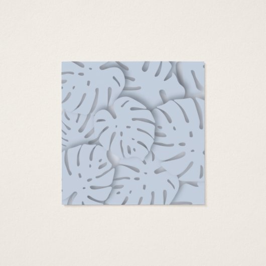 Elegante Monstera Leaf Earring Display Card (Rückseite)