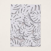 Elegante Monstera Leaf Earring Display Card (Rückseite)