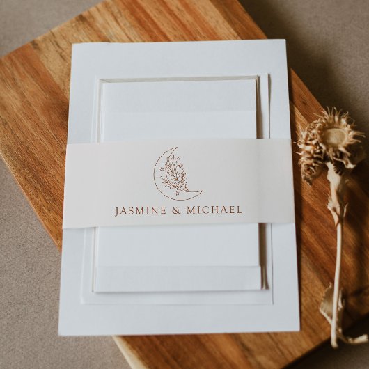 Elegante Monument Obelisk Einladungsbanderole