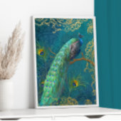 Elegante Monument Obelisk Park/Garten: Aquamarin Foliendrucke