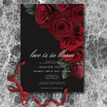 Elegante Moody Blood Rose Liebe ist in Blütendusch