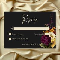 Elegante Moody-Juwel-Vintage-Blumenhochzeit