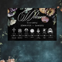 Elegante Moody Twilight Floral Order Events