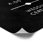 Elegante Moody Twilight Floral Order Events Poster (Ecke)