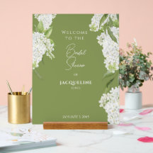 Elegante Moosgrüne Weiße Hortensien Hochzeit Begrü