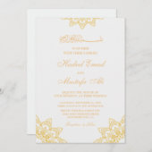 Elegante Moschee Einladung (Vorne/Hinten)