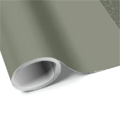 Elegante Moss Green Split Geschenkwrap - Anpassbar Geschenkpapier (Rolleneckpunkt)