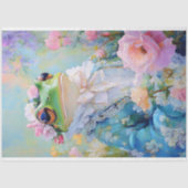 Elegante Mothers Day Floral Frog Decoupage Seidenpapier (Vorderseite)