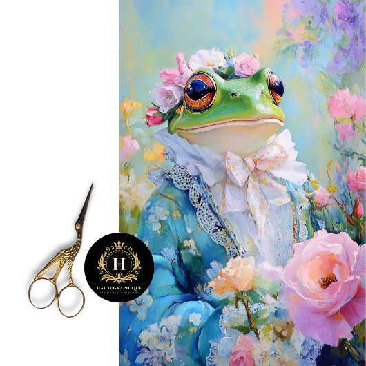Elegante Mothers Day Floral Frog Decoupage Seidenpapier