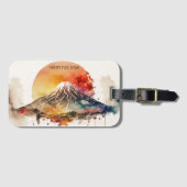 Elegante Mount Fuji Japan Malerei Gepäckanhänger (Vorderseite (Horizontal))