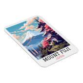 Elegante Mount Fuji Japan Reisen Kunst Magnet (Rechte Seite)