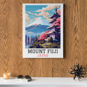 Elegante Mount Fuji Japan Reisen Kunst Poster