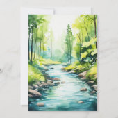 Elegante Mountain Meadow Wedding Einladung (Rückseite)