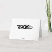 Elegante Mountain Wedding Dankeschön Card Dankeskarte (Rückseite)