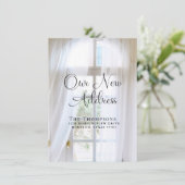 Elegante Moving Ankündigung Neue Adresse (Stehend Vorderseite)