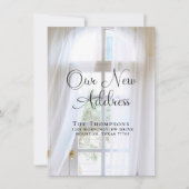 Elegante Moving Ankündigung Neue Adresse (Vorderseite)