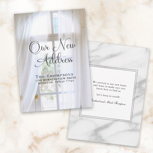 Elegante Moving Ankündigung Neue Adresse