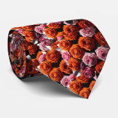 Elegante Multi-Color-Rose-Krawatte Krawatte (Gerollt)