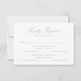 Elegante Multi Event Wedding Probe RSVP Card Einladung