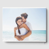 Elegante Multi-Foto-Hochzeit Gästebuch (Rückseite)