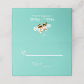 Elegante Münze, um Honig zu sein Minimalistische H Platzkarte (Außenseite Aufgefaltet)