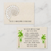 Elegante Muschel Business Card Visitenkarte (Vorne/Hinten)