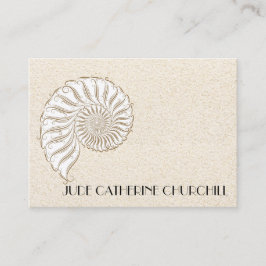 Elegante Muschel Business Card Visitenkarte