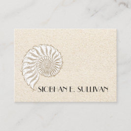 Elegante Muschel Calling Card / Contacts / Busines Telefonnummerkarte