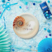 Elegante Muschel Mele Kalikimaka | FOTO Pappteller (Party)