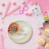 Elegante Muschel Mele Kalikimaka | FOTO Pappteller (Party)